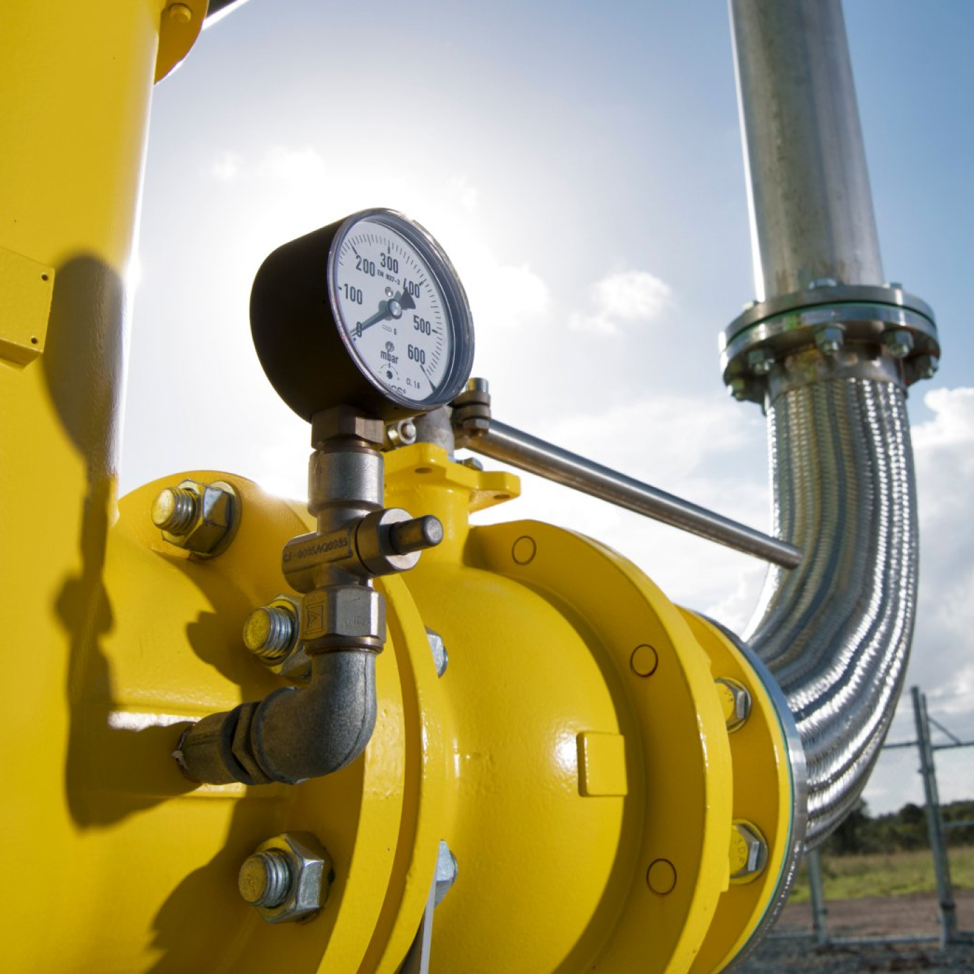 LGI Close up of pressure gauge on infrastructure