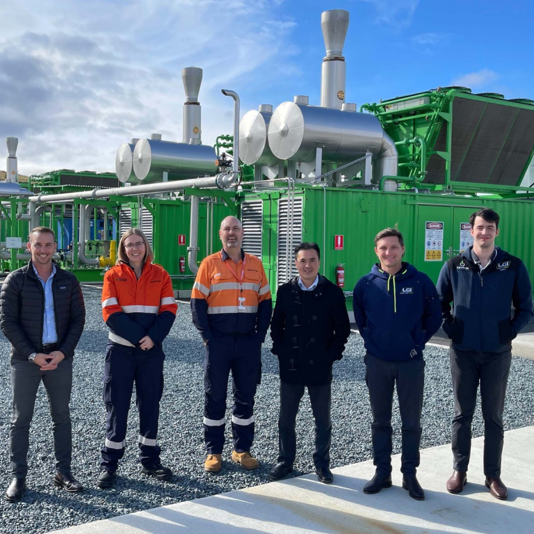 LGI team onsite smiling