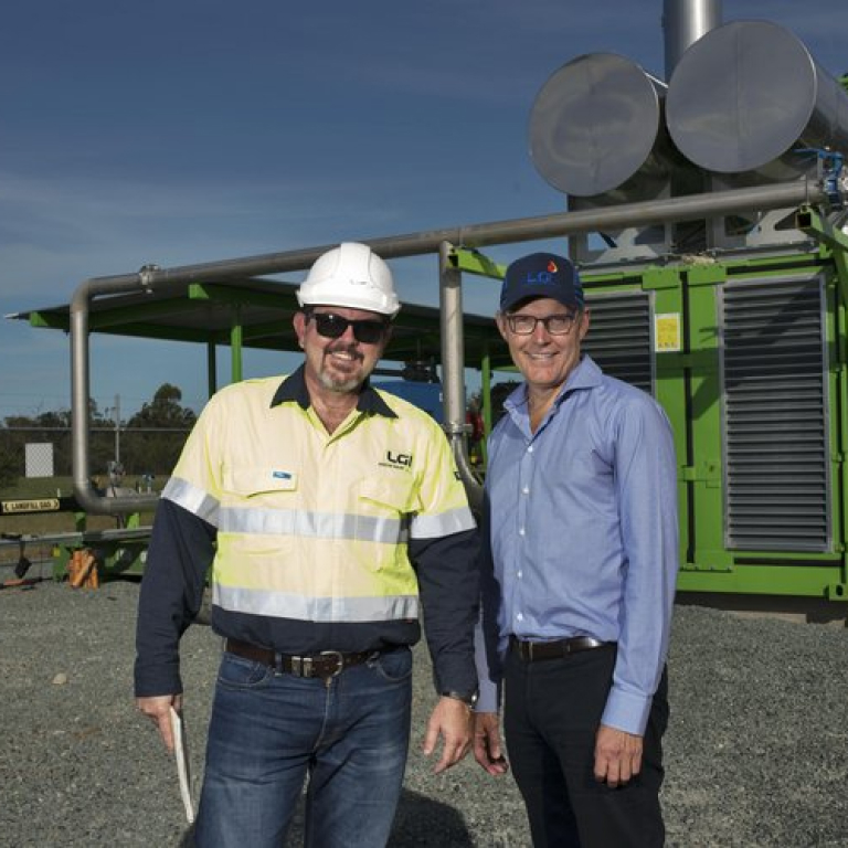 LGI team onsite smiling